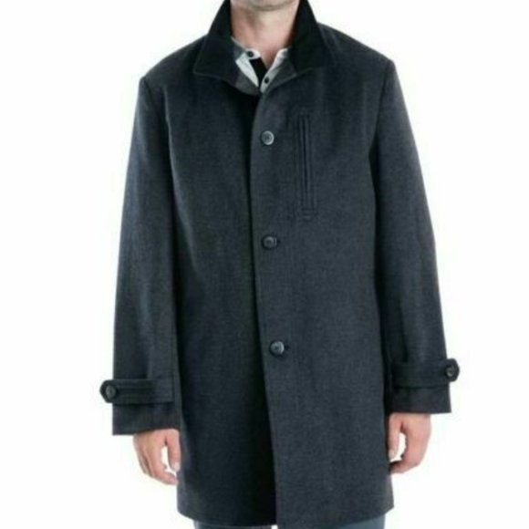 London Fog Other - London Fog, Men's Clark Classic-Fit Overcoat, Char